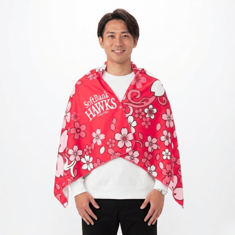 涼マント 応援タオル付 周東選手Ver（ピンク） | RE Shopping